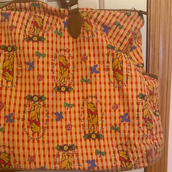 Vintage Winnie the Pooh Yellow and Pink Tote Bag - Picture 7 of 16